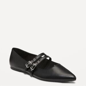 Old Navy Black Double-Buckle Mary
Jane Flats